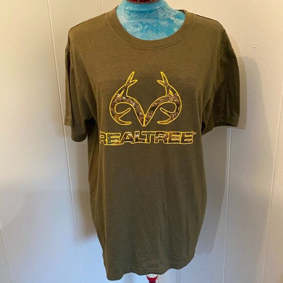Realtree by Antler Creek Mens Short Sleeve Tee Shirt Size L - Picture 1 of 4